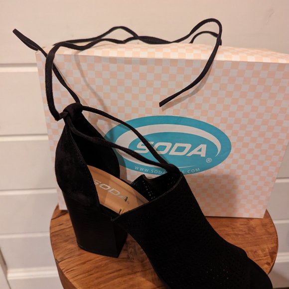 NEW Soda Dress Sandals Black - Picture 3 of 5